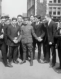 Cadet Prints: Emile Treville Holley With Schoolmates