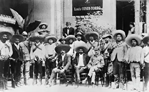 Legs Crossed Prints: Emiliano Zapata Posing with His Men