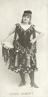 Emma Abbott, actress, on Sweet Caporal Cigarettes tobacco card, 1887