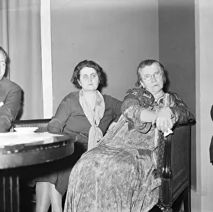 Emma Goldman with Niece in Hotel Room