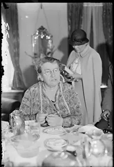 Emma Goldman Seated at Table