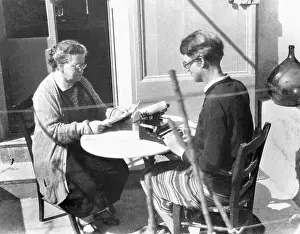 Balcony Prints: Emma Goldman with Secretary