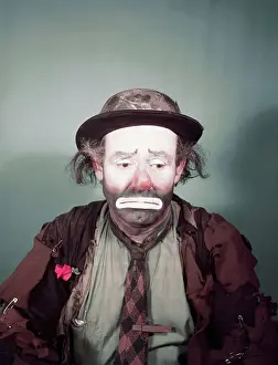 Emmet Kelly in Clown Costume