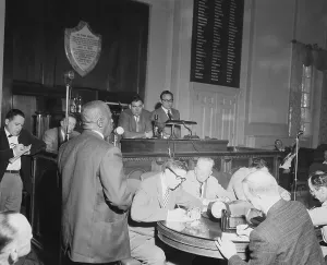 Folsom Prints: Emory O. Jackson Speaking at Meeting