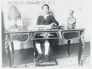 Emperor Dao Dai Reading a Book