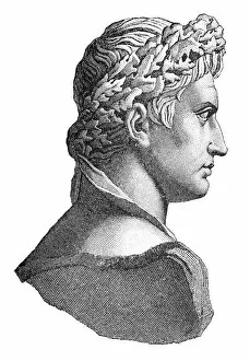 Images Dated 29th May 2015: Emperor Julius Caesar engraving 1894