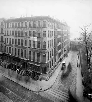 Corner Prints: The Empire Building Looking West on Broadway