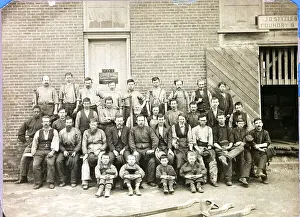 Employee Prints: Employees Grouped In Front Of Bulding