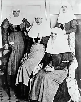 Olga Prints: Empress Alexandra with Her Two Daughters