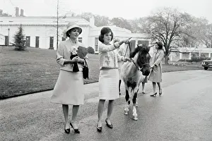 Farah Diba Prints: Empress Farah with Mrs Kennedy and Pony