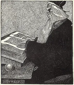 Sorcerer Prints: The Enchanter Merlin by Howard Pyle