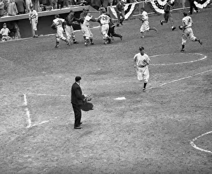 End of Yankees-Dodgers Game