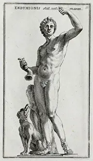 Eighteenth Century Prints: Endymion is the beautiful and eternally youthful lover of the moon goddess Selene in Greek mythology