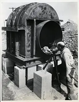 Measuring Prints: Engineer Taking Measurement