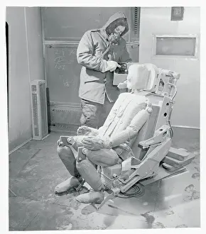 Farmingdale Prints: Engineer Testing a Pilot's Ejection Seat