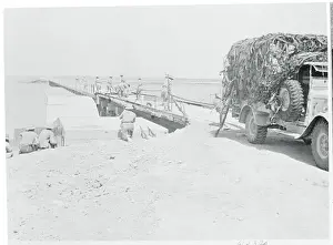 Engineers Building Temporary Bridge