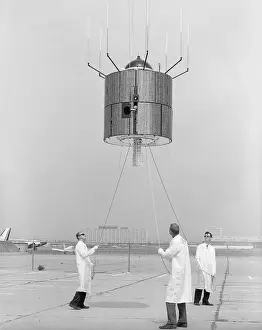 Antenna Prints: Engineers Rotating ATS Flight Model