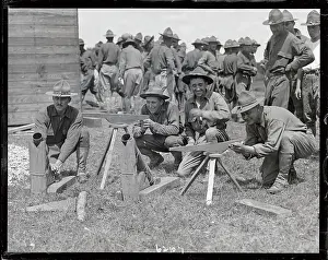 Virginia Prints: Engineers Training with Fake Guns