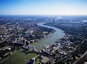 England, London, cityscape, aerial view