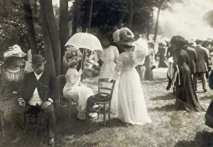 Parasol Prints: English Garden Party/1900S