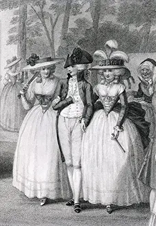 Gentleman Prints: English Gentleman With Female Companions