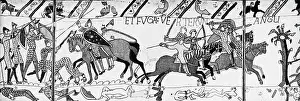 Horseman Prints: Detail of English in Retreat from The Bayeux Tapestry