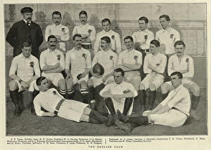 Traditional Collection: English Rugby Union team for the England Vs Ireland, 1898 Home Nations Championship