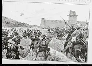 English Troops Leaving to Peking