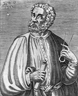 Engraved Portrait Of Ferdinand Magellan