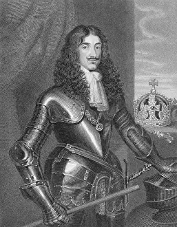 Armor Prints: Engraved Portrait Of King Charles II