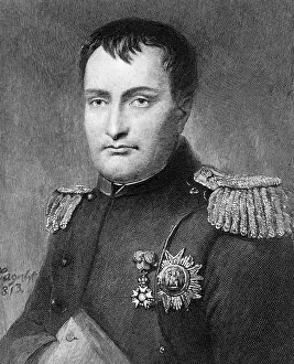Engraved Portrait of Napoleon