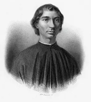 Cape Prints: Engraved Portrait Of Niccolo Machiavelli
