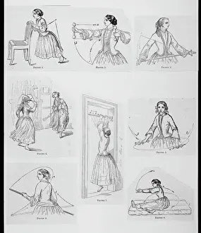 Stretching Prints: Engraved Views Of Women Exercising