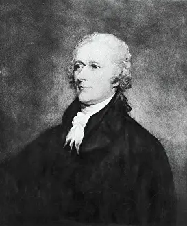 Engraving after Alexander Hamilton by John Trumbull