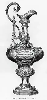 Handle Prints: Engraving of The America's Cup