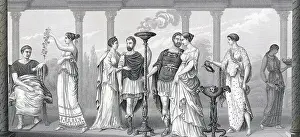 Engraving Of Ancient Greco-Roman Dress