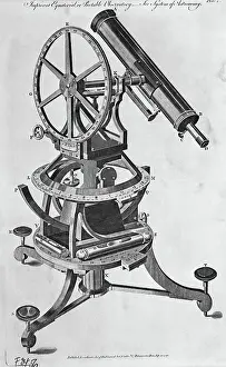 Copper Prints: Engraving Of Astronomical Telescope