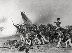 Charging Prints: Engraving After The Battle of Chippewa by Alonzo Chappel