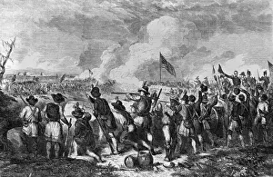 Engraving Of The Battle Of New Orleans