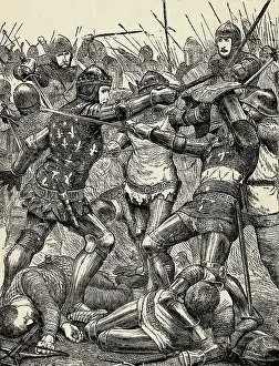 Chaos Prints: Engraving of the Battle of Poitiers