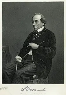 Balding Prints: Engraving of Benjamin Disraeli
