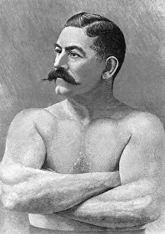 Engraving Of Boxer John Sullivan