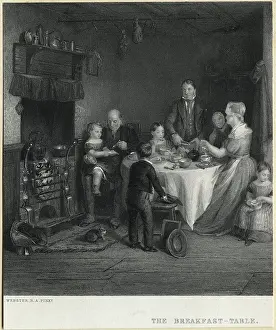 Breakfast Prints: Engraving- The Breakfast Table