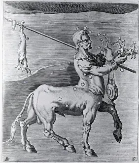 Engraving Of Centaur Constellation