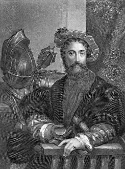 Engraving After Christopher Columbus by Parmigianino