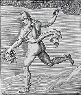 Medusa Prints: Engraving Of Constellation Perseus