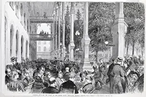 Public Square Prints: Engraving Of Crowd At Concert