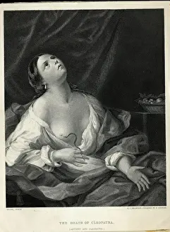 Cleopatra Prints: Engraving Of The Death Of Cleopatra