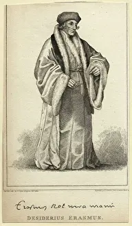 Northern Renaissance Prints: Engraving Of Desiderus Erasumus