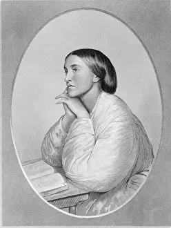 Daydreaming Prints: Engraving After a Drawing of Christina Rossetti